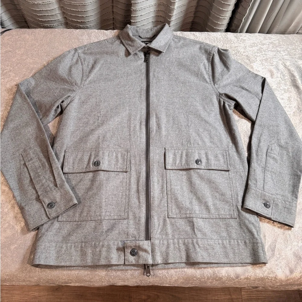 Express gray zip
